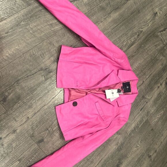 7 For all Mankind Pink Women's Jacket - Picture 4 of 4